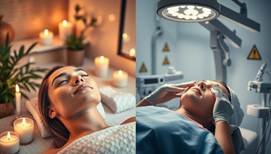 Facial treatment benefits and risks